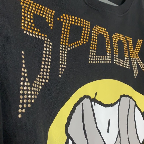 Juniors Spooky Snoopy Halloween Sweatshirt - Picture 3 of 4